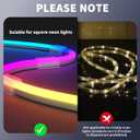 Neon Rope Light Clips Mounting - 30Pcs Clear Waterproof LED Strip Clip Brackets - Adhesive Wall Mount Holder for Govee and Other Neon LED Lights Strips (Not Support H61A2 & H61A0)