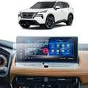 2PCS Anti-Glare Screen Protector for 2024 2025 Nissan Rogue (SL/Platinum) Accessories Navigation Touchscreen Protector Film Accessories HD Clear 12.3''