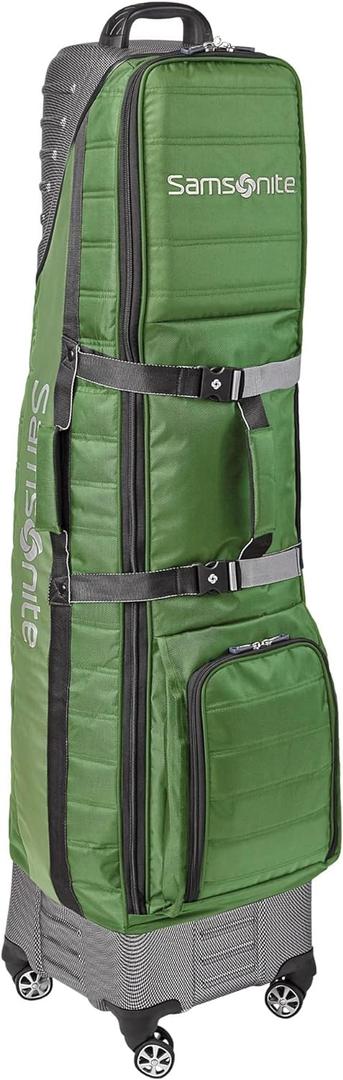 Samsonite "The Protector Hardside and Softside Golf Travel Bag with Shark Wheels, Waterproof Exterior (One Size, Grass Green)