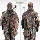 BLISSWILL Large Hunting Backpack with padded weapon for Bow Rifle Hunting Gear Accessories 40L(New leaf camouflage)