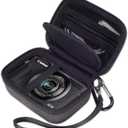 Camera Case For Canon G7x Mark ii/G7x Mark iii EVA hard material to prevent falling,Mesh bag can store data cables (Black)
