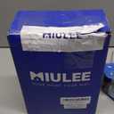 MIULEE Pack of 4 Blue-Orange Corduroy Decorative Throw Pillow Covers 18x18 Inch Soft Boho Striped Pillow Covers Modern Farmhouse Home Decor for Summer Sofa Living Room Couch Bed, 