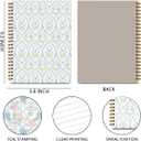 2 x 2 Pcs Floral Spiral Notebook, Cute Coquette Preppy Spiral Notebook for Women Friends Girls, 160 Pages Trendy Hardcover Journaling Notebooks for Business Writing Travel Home Office Aesthetic Notebooks