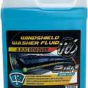 UCS Windshield Washer Fluid 2-in-1 Bug Remover  Ready to Use Formula  Streak-Free Cleaning  Removes Dirt & Road Grime  1 Gallon (128 fl oz) (Blue)