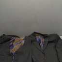 Men Suit Classic Regular Fit 3 Piece Tweed Herringbone Wool Jacket Tuxedos Wedding Grooms Blazer+Vest+Pants (Small, Black)