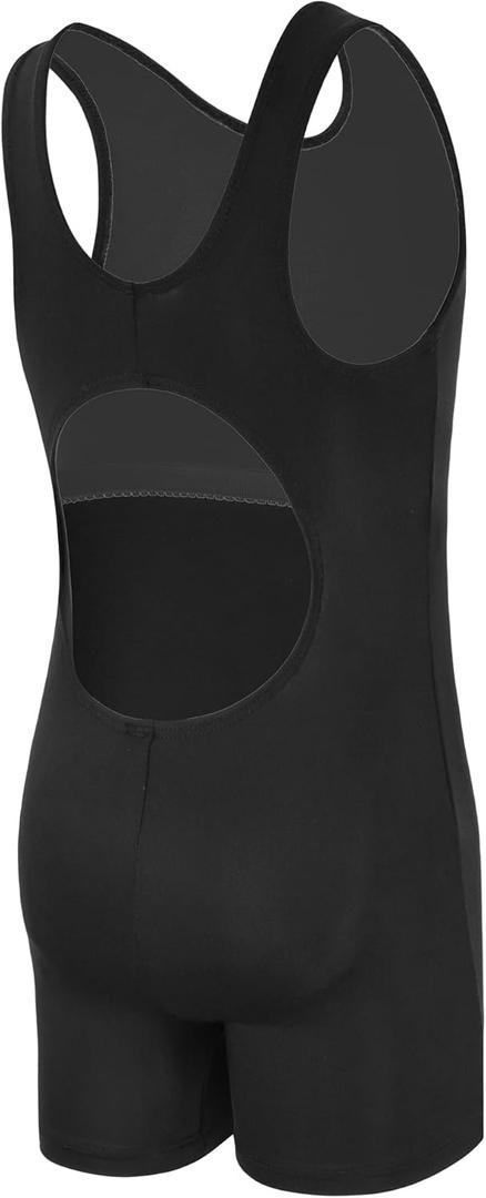 Girls' Swimwear Swimsuit Size 6-7 Years Black Back Cutout Bathing Suit Swimming for Pool Beach Activities