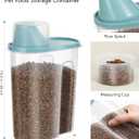 ANVS Airtight Collapsible Pet Food Container With Casters, Scoop and Small Container - Keeps Up To 20lbs Dry Dog Food Fresh (Grey)