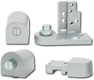 Summit Doorware Kawneer Pivot Door Hinge Set | Top and Bottom Set | Aluminum Finish | Right or Left Hand Options | Heavy Duty Commercial Door Hardware for Storefront Doors (SET OF 4)