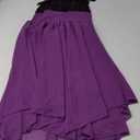 GOLDSTITCH Women's Sleeveless Gothic Lace Dress with Corset Halter Lace Swing Cocktail Dress (XX-Large, Purple)