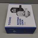 TEEHO Keyless Entry Door Lock - Electronic Keypad Deadbolt with Handle Set - Front Door Handles - Heavy Duty - Door Lock with Code - 2 Keys - Auto Lock Feature - Easy Installation - Matte Black