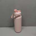 POWCAN 32 oz Insulated Water Bottle with 2-in-1 Straw and Spout Lid, Keep Cold 24H, Leak-Proof, BPA-Free, Double Wall Stainless Steel Water Bottle for Sports, Gym, Travel, and School (Cotton Candy)