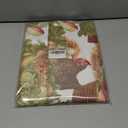 Vinyl Tablecloth with Flannel Backing - Waterproof, Oil-Proof, Easy to Clean -Plastic Table Cloth - Perfect for Dining Tables, Kitchen Tables, Parties (Chickens, 54×54 Inch Square)