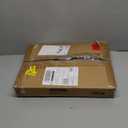 Casabella Basics 2-Piece Angled Broom and Dustpan Set, 44" Angled Broom with Long Handle and Dustpan, Silver/Green