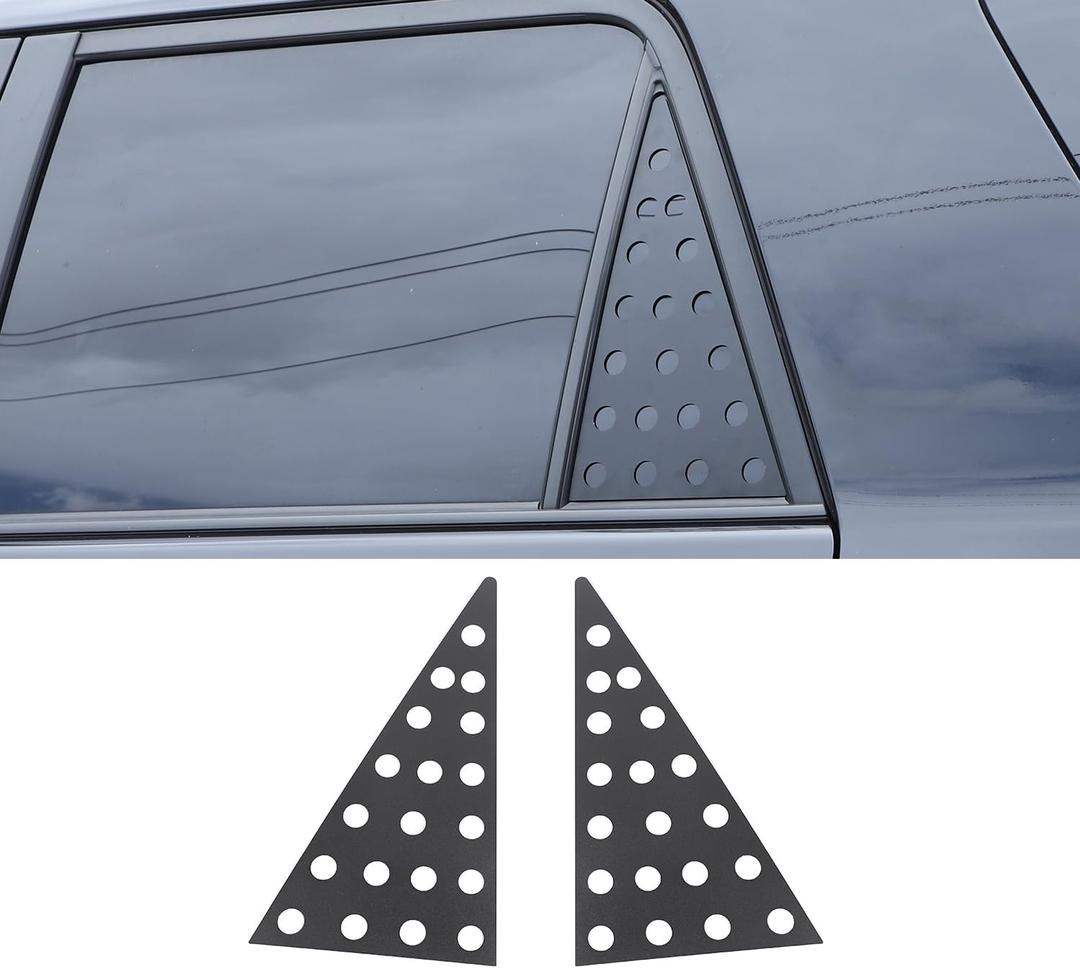 Voodonala for Toyota 4Runner Rear Window Molding Panel Cover Aluminum Alloy Compatible with 4Runner 2010+(2Pcs/Set,Aluminum Alloy,Model B)