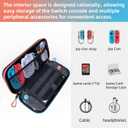 YJHAOHUO Multifunctional Accessory Case for Nintendo Switch 2 (2025 Model) - Portable Hand-Strap Bag with 1 Screen Protector & 10 Game Card Slots, Ideal for Travel and Storage, Black