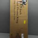 16 Inch King Size Bed Frame With Round Corner Legs And Headboard Hole Mattress Slide Stopper 3500 lbs Heavy Duty Metal Platform, Steel Slat Support, No Box Spring Needed, Easy Assembly, Noise Free