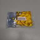 Segarty Lanyards with ID Holder, 25 Pack Vertical Badge Clear Plastic Name Tags Neck Key Card Bulk, Yellow Strap Clips Waterproof Ziplock Nametag Protector for Women, Business, Student, School, Office