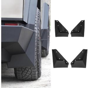 Mud Flaps Compatible with Tesla Cybertruck 2024, All Weather Fender Front & Rear Mud Guards 4PCS No Drilling Required Splash Guards for Cybertruck Accessories