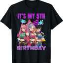 5 Years Old Birthday K pop Kids 5th Birthday Girls K-pop T-Shirt