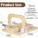 Professional Soap Cutter with Wire, Adjustable Wooden Cutting Tool Soap Slicer for DIY Soap, Cheese, Butter, Cake, Bread Making