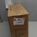 Modern Pendant Light Fixture, HWH White and Gold Kitchen Island Lights 11 Inch, 1-Light Hanging Lighting for Dinning Room Schoolhouse, Frosted Striped Glass Shade, 5HZG98MIL BG