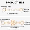 Winsyison 2pcs Bow Bag Extender Chain, Pearl Purse Strap Extender, Metal Bowknot Chain Extender Charm Purse Making Supplies for Wallet Messenger Shoulder Bags- Gold