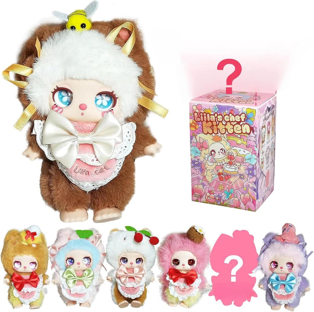 Plush Blind Box Figures, Cute Vinyl Blind Box Plush Doll, Dessert Series Collectible Toys, Kawaii Action Figure Mystery Box for Birthday, Single Box (1 of 7 Possible Styles) Plush Blind Box Figures, Cute Vinyl Blind Box Plush Doll, Dessert Series Collectible Toys, Kawaii Action Figure Mystery Box for Birthday, Single Box (1 of 7 Possible Styles)