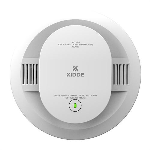 Kidde Smoke & Carbon Monoxide Detector, 10-Year Battery Powered, Voice Alerts, LED Warning Light Indicators