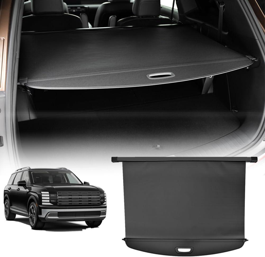 Cargo Security Shade Trunk Cover Compatible with Hyundai Palisade 2026 2027 Privacy Screen Retractable Rear Storage Cargo Cover Luggage Security Shield Shade