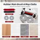 24 Pcs Accessories Kit Compatible with Roborock Qrevo Master/Qrevo Slim Robot Vacuum 2 Roller Brush 4 Mop Pads 4 Hepa Filters 6 Side Brushes 6 Vacuum Bags 1 Cleaning Brush 1 Screwdriver