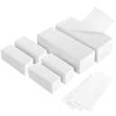 600-Count Non Woven Wax Strips, 2 Size Body and Facial Epilating Wax Strips Paper for Hair Removal, Beauty Waxing Strips for Leg Face Chest Back and Bikini