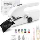 Philorn Mini Handheld Sewing Machine, Quick Portable Sewing Machine for Beginners, Sewing Kit for Home Travel and Craft Projects