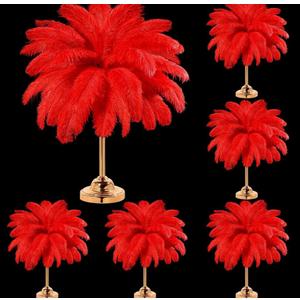 Yuxung 80 Pcs Large Natural Ostrich Feathers Plumes 14-16 Inch Bulk for DIY Crafts Wedding Party Centerpiece Vase