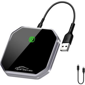 Suitable for Converting Factory Car Wired CarPlay to Wireless CarPlay,Wireless CarPlay Adapter,Plug and Play,No Installation Required, Suitable for Cars 2016+,Suitable for Apple iPhone iOS 10 or Above