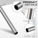 Hicarer 1-1/2" Od 0.06" Wall Thickness 2 Feet Length 304 Stainless Steel Tubing Round Metal Tube Pipe Stainless Steel Pipe Wall Weldable Tubing