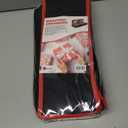 HOLDN STORAGE Premium Wrapping Paper Storage Container - Durable 600D Tear-Proof, Fits 27 Rolls Gift Wrap, Extra Pockets for Ribbons & Bows, Under bed Storage - Ideal for Holiday Christmas, Black (Black/Red Trim)
