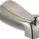 Slip Fit Tub Spout with Pull-Up Diverter for 1/2 inch Copper Tube, Brushed Nickel