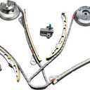 14 pcs Engine Timing Chain Kit w/Tensioner & Gear, 3.3L 3.8L for Kia Sorento Sedona Stinger Telluride Cadenza K900, for Hyundai Genesis Azera Palisade Santa, 2012-2022, 243703CGA0, 24321-3L100