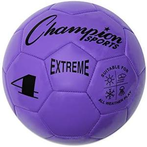 Champion Sports Extreme Series Soccer Ball – Sizes 3, 4, 5, Soft Touch, All Weather, High Air Retention, Youth & Adult League Balls for Training, Games, Outdoor & Indoor Play, Multiple Colors