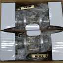 JO.KO 2 Pack Door Knob with Lock and Key, Round Ball Lock Interior/Exterior Door Knob for Bedroom Or Bathroom/Entry Door Handle (Matte Black 2Pack)