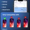 2 x ruwa Privacy Screen Protector for iPhone 13, iPhone 13 Pro, iPhone 14 and iPhone 16e [6.1 Inch][2-Pack] Tempered Glass with Easy Installation Frame, Anti-Scratch,Anti-peep