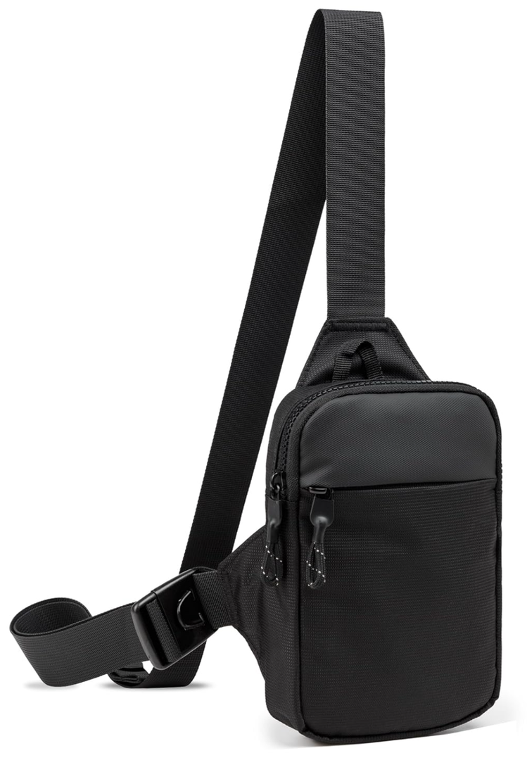 Mini Sling Bag for Men Women, Waterproof Utility Crossbody Backpack Chest Bag for Hiking Travel Sports Running