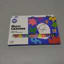 12 Colors Twistable Washable Window Crayons,Silky Non-Toxic Art Markers for Glass,Paper,Bath & Window Painting