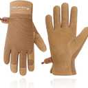 HANDLANDY Women Safety Work Gloves Utility Touch Screen Working Grip Glove for Yardwork Gardening Breathable Mechanic Gloves (Medium (Pack of 1), Khaki)