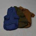 3 Pcs Small Dog Winter Hoodie Warm Soft Puppy Dog Hoodie Sweatshirts with Pocket Pet Clothes for Dogs Cat Costume(L: Weight: 13.2-17.2lb,Dark Color)