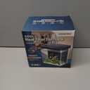 Desktop Fish Tank, 1.2 Gallon Self-Cleaning Smart Aquarium with Filter & 5-Color LED Light, Auto-Cycling Quiet Pump for Betta, Shrimp, Guppy, Goldfish