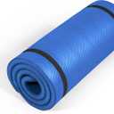 Tone Fitness 1-Inch Thick Yoga Mat | High-Density, Non-slip Exercise Mat with Carrying Strap for Yoga, Pilates, & Home Gym Workouts | Multiple Options