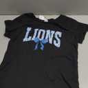 Lions Floral Toile Blue Coquette Bow Girls Womens Kids T-Shirt, Small