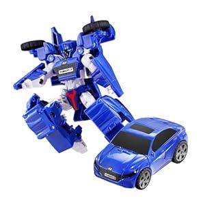 New TOBOT, Mini TOBOT Y, Youngtoys Transforming Collectible Vehicle to Robot, Heroes Animation Character Toys for Kids 3 and up Transform Toys Cars, Mini Size 5-inch