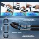 Twister Arm Trainer - Adjustable Resistance Arm & Chest Exerciser, Portable Forearm Strengthener with Detachable Design, Power Twister Bar for Home Gym, Outdoor & Office Workout (40-90lbs)